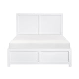 Galen White Full Platform Bed from Homelegance - Luna Furniture