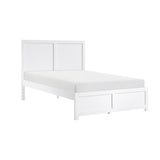 Galen White Full Platform Bed from Homelegance - Luna Furniture