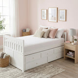 Galen White Twin Captains Trundle Bed from Homelegance - Luna Furniture