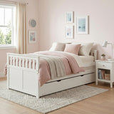 Galen White Twin/Twin Bed with Twin Trundle from Homelegance - Luna Furniture