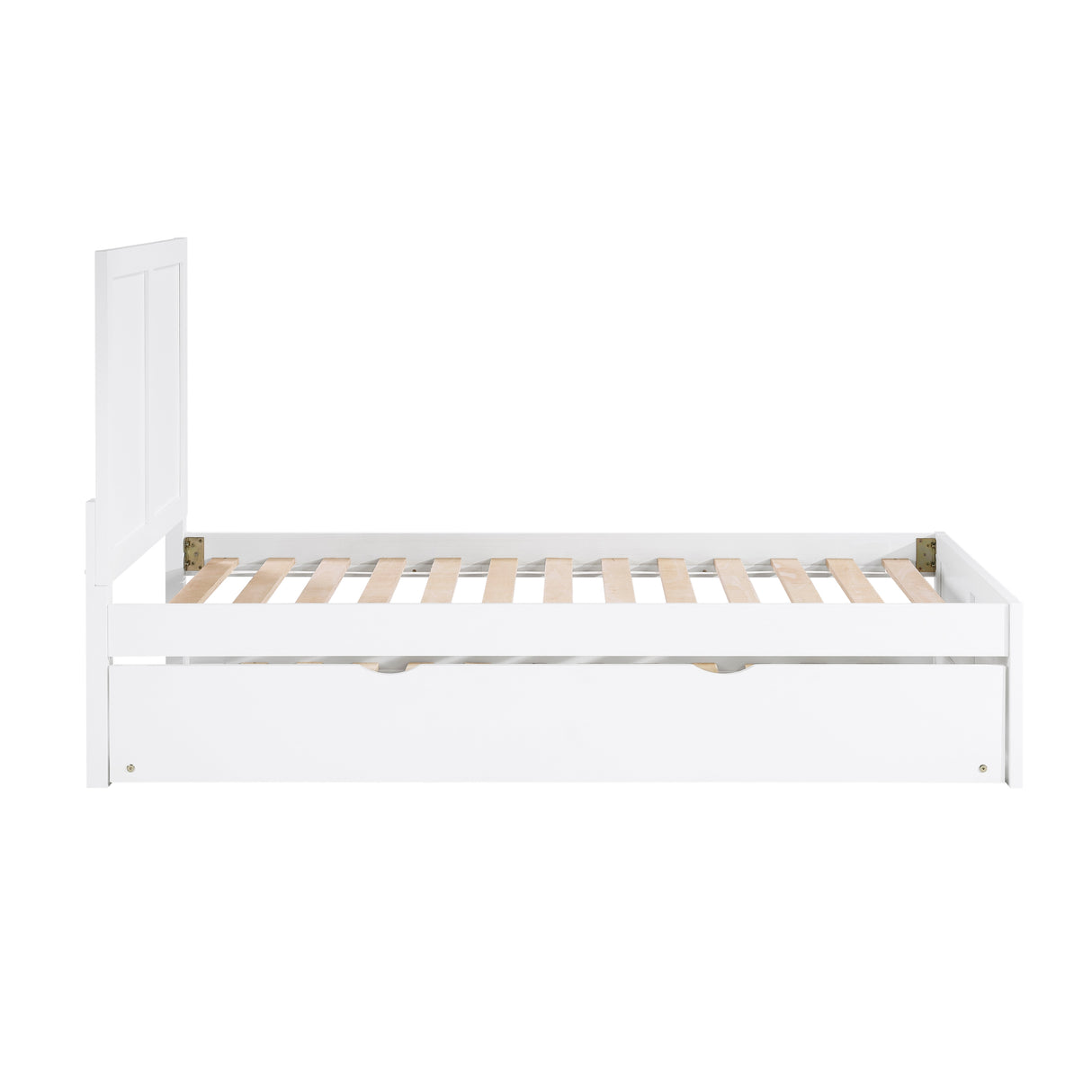 Galen White Twin Platform Bed from Homelegance - Luna Furniture
