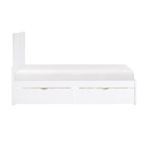 Galen White Twin Platform Bed from Homelegance - Luna Furniture