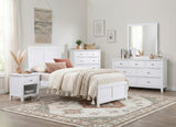 Galen White Twin Platform Bed from Homelegance - Luna Furniture