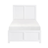 Galen White Twin Platform Bed from Homelegance - Luna Furniture
