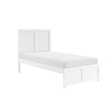 Galen White Twin Platform Bed from Homelegance - Luna Furniture