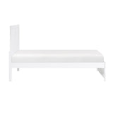 Galen White Twin Platform Bed from Homelegance - Luna Furniture