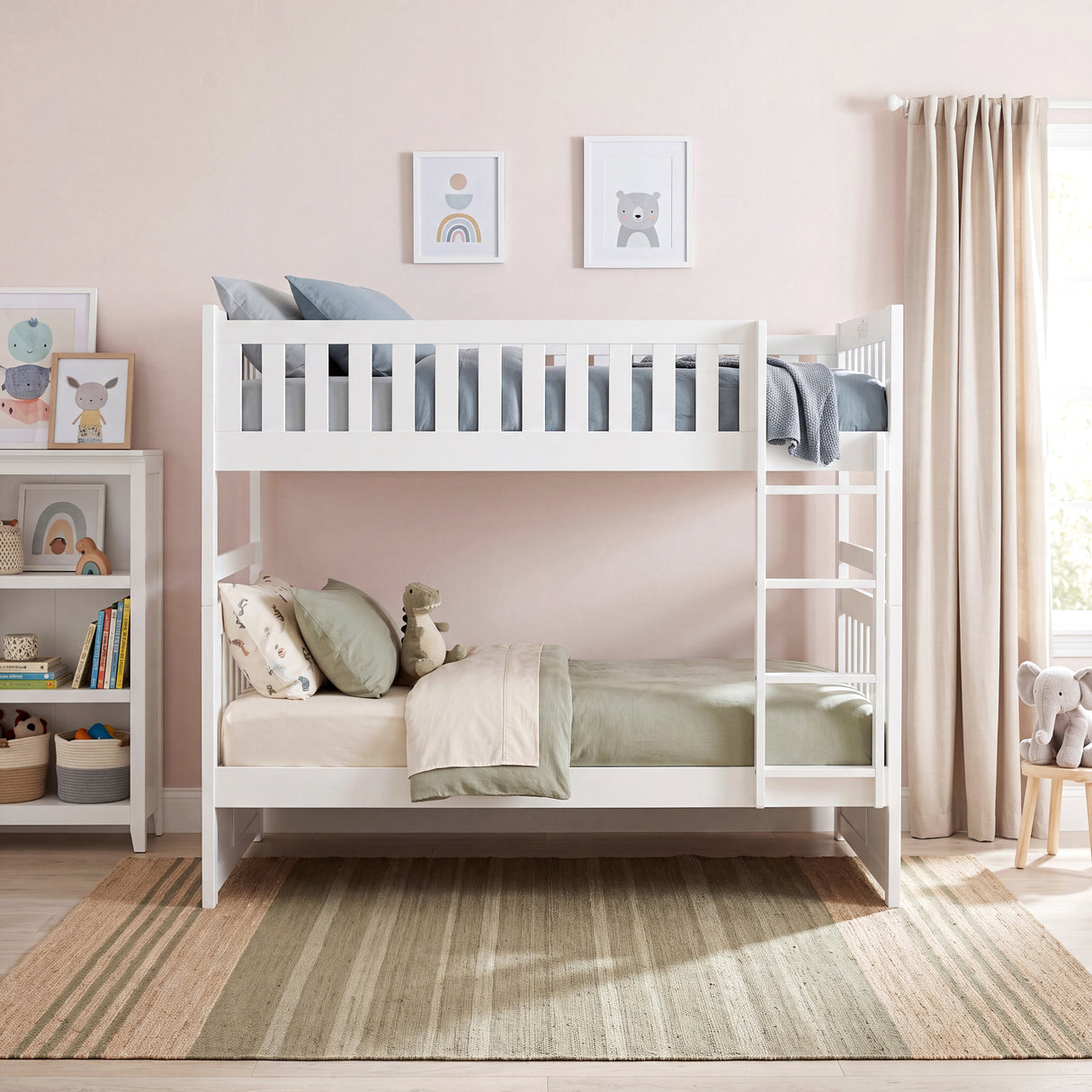 Galen White Twin Platform Bed