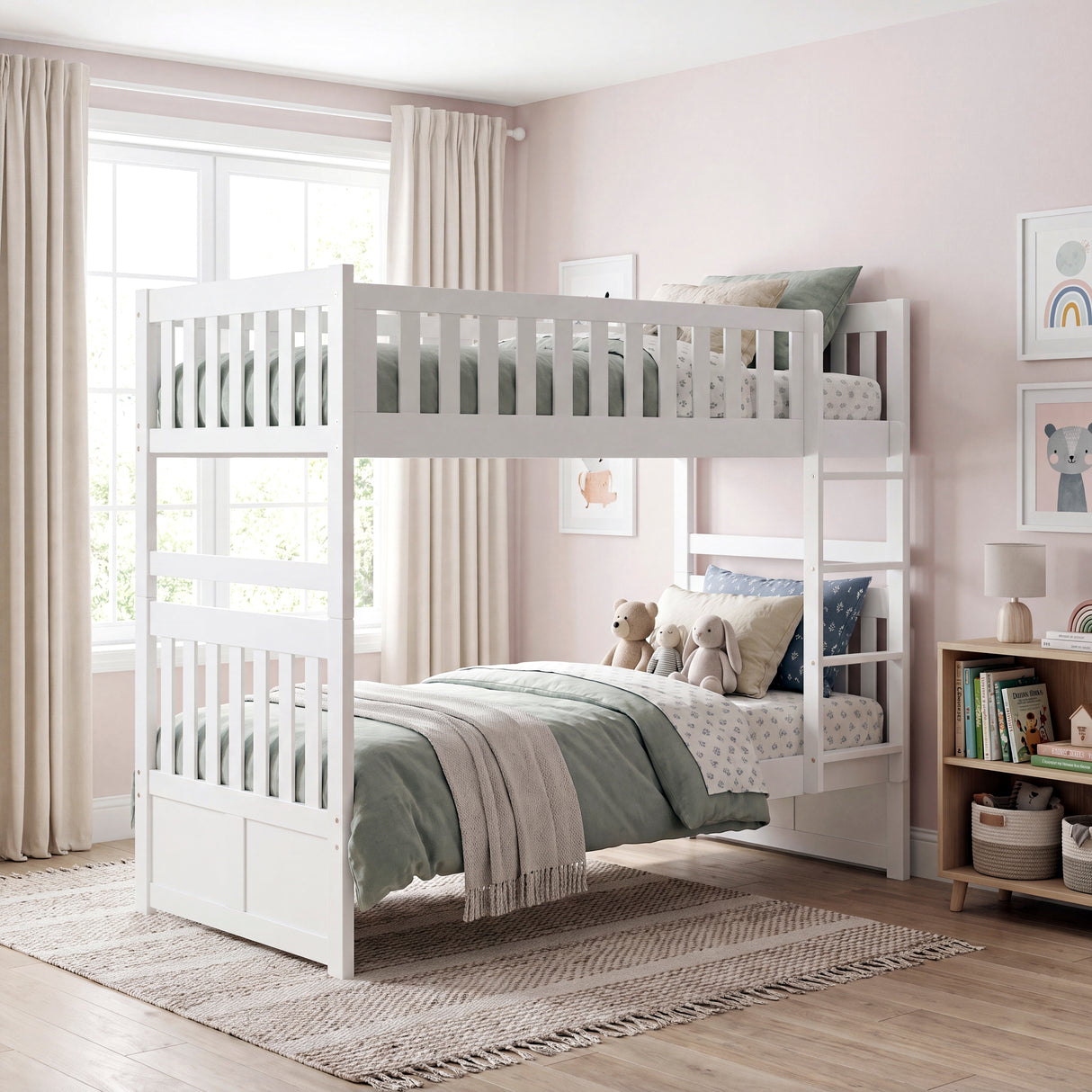 Galen White Twin Platform Bed