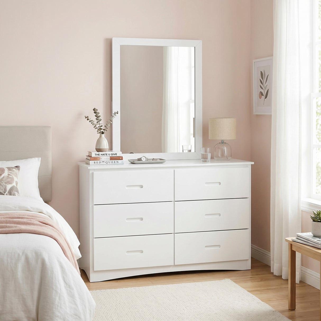Galen White Mirror from Homelegance - Luna Furniture