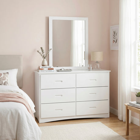 Galen White Mirror from Homelegance - Luna Furniture