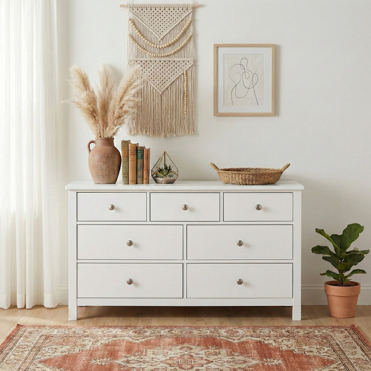 Galen White Dresser from Homelegance - Luna Furniture