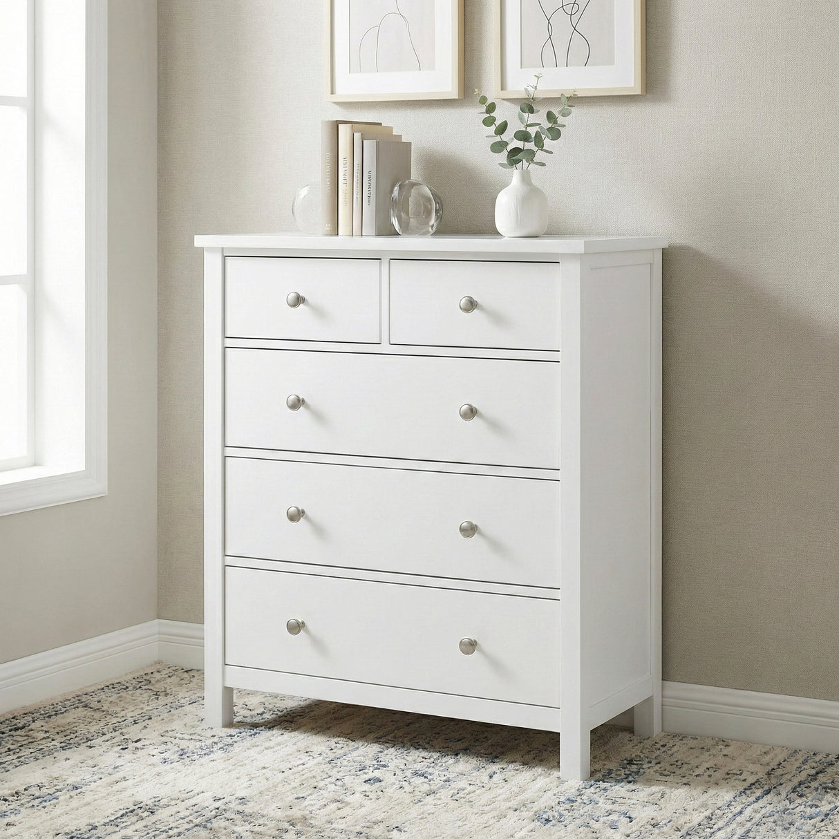 B2053W-9D5 5-Drawer Chest from Homelegance - Luna Furniture
