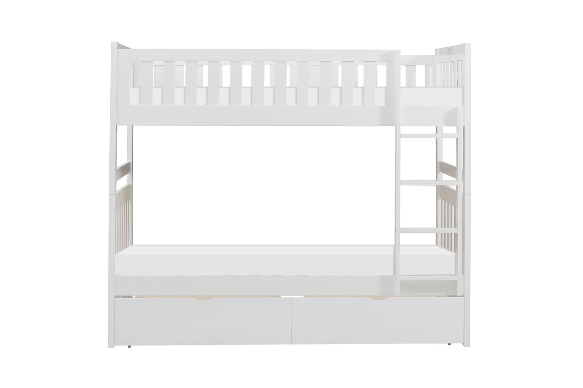 Galen White 1-Drawer Nightstand from Homelegance - Luna Furniture