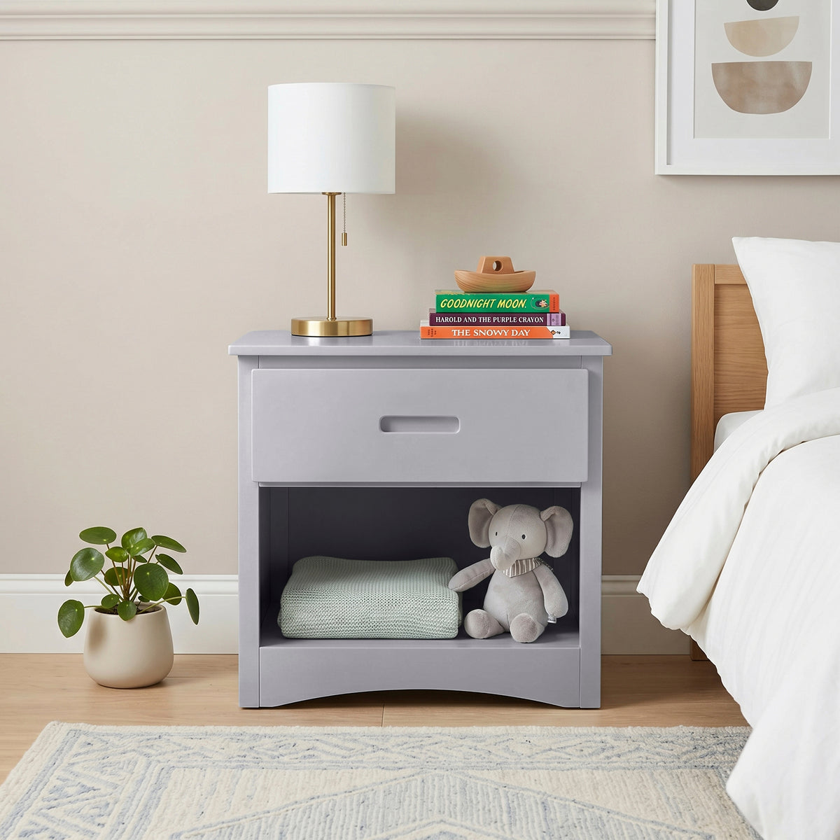 Orion Gray Nightstand from Homelegance - Luna Furniture