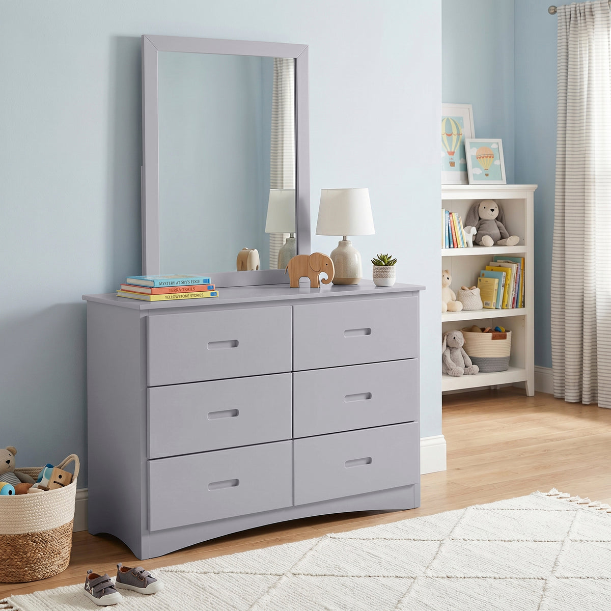 Orion Gray 1-Drawer Nightstand