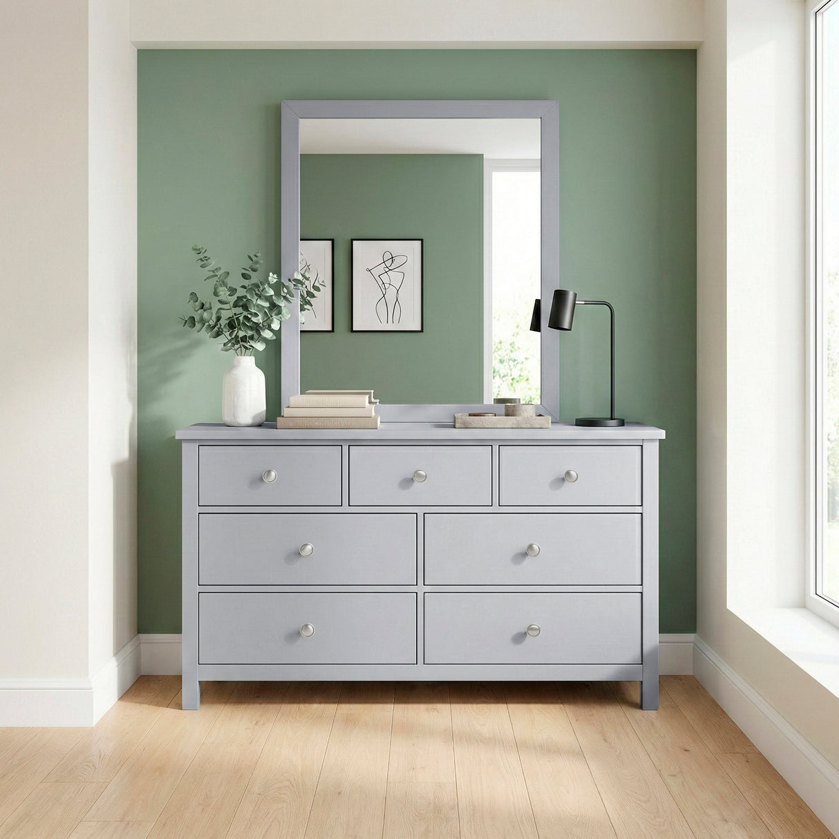 Orion Gray Mirror (Mirror Only) from Homelegance - Luna Furniture