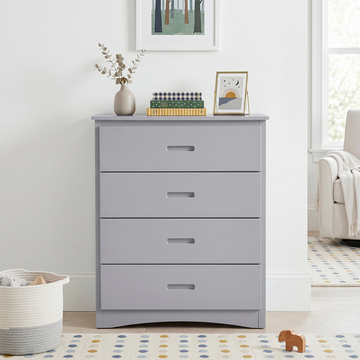 Orion Gray 5-Drawer Chest from Homelegance - Luna Furniture