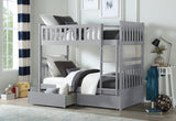 B2063-1*T (4) Twin/Twin Bunk Bed with Storage Boxes from Homelegance - Luna Furniture
