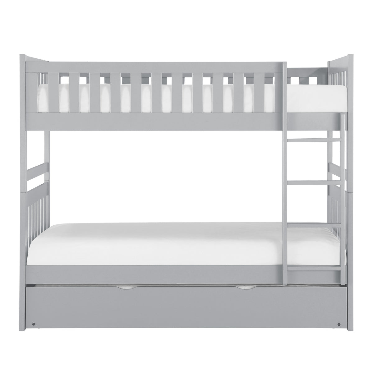 Orion Gray Twin/Twin Bunk Bed with Storage Boxes from Homelegance - Luna Furniture