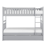 Orion Gray Twin/Twin Bunk Bed with Storage Boxes from Homelegance - Luna Furniture