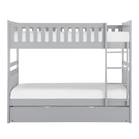 Orion Gray Twin/Twin Bunk Bed with Storage Boxes from Homelegance - Luna Furniture