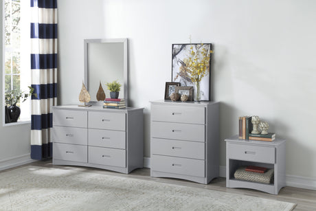 Orion Gray 1-Drawer Nightstand from Homelegance - Luna Furniture