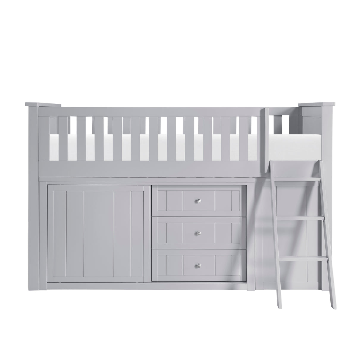 B2063LL-1*BCDR (5) Low Loft Bunk with Bookcase and Dresser from Homelegance - Luna Furniture