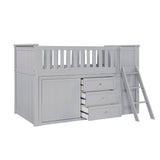 B2063LL-1*BCDR (5) Low Loft Bunk with Bookcase and Dresser from Homelegance - Luna Furniture