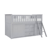 B2063LL-1*BCDR (5) Low Loft Bunk with Bookcase and Dresser from Homelegance - Luna Furniture