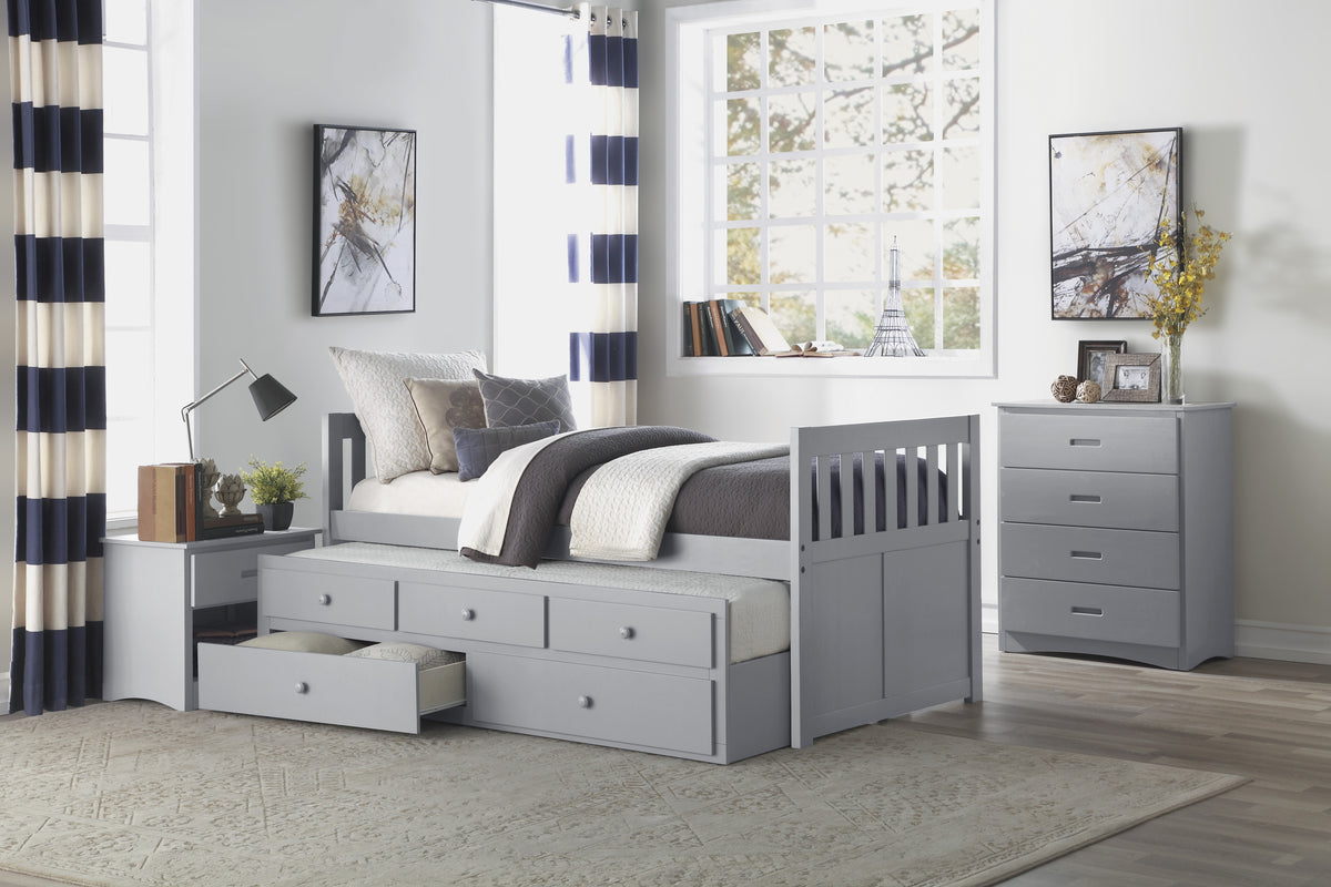 Orion Gray 5-Drawer Chest from Homelegance - Luna Furniture