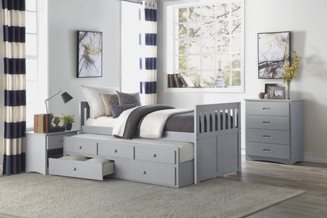 Orion Gray 5-Drawer Chest from Homelegance - Luna Furniture