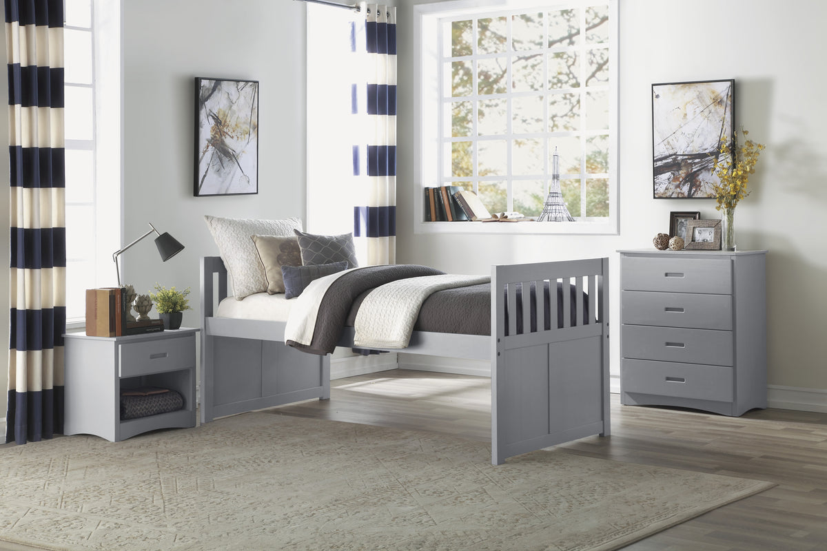 Orion Gray 5-Drawer Chest from Homelegance - Luna Furniture