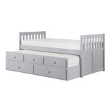 Orion Gray Twin Captains Trundle Bed from Homelegance - Luna Furniture