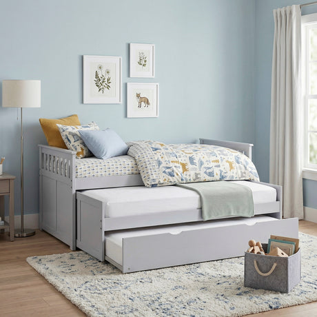 Orion Gray Low Loft Bunk from Homelegance - Luna Furniture