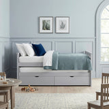 Orion Gray Twin/Twin Bed with Storage Boxes