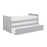 Orion Gray Low Loft Bunk from Homelegance - Luna Furniture