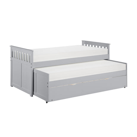 Orion Gray Low Loft Bunk from Homelegance - Luna Furniture