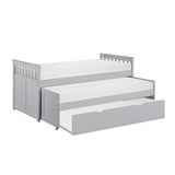 Orion Gray Low Loft Bunk from Homelegance - Luna Furniture