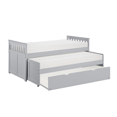 Orion Gray Low Loft Bunk from Homelegance - Luna Furniture