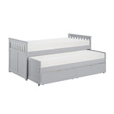 Orion Gray Twin/Twin Bed with Storage Boxes from Homelegance - Luna Furniture