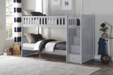 Orion Gray Twin/Twin Bed with Storage Boxes