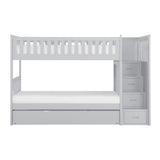 Orion Gray Twin/Twin Bed with Storage Boxes from Homelegance - Luna Furniture