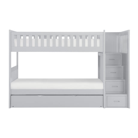 Orion Gray Twin/Twin Bed with Storage Boxes from Homelegance - Luna Furniture