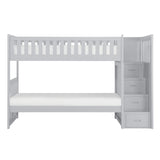 Orion Gray Twin/Twin Bed with Storage Boxes