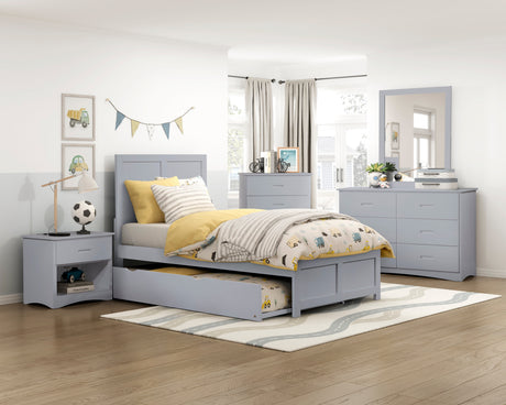 Orion Gray Mirror (Mirror Only) from Homelegance - Luna Furniture