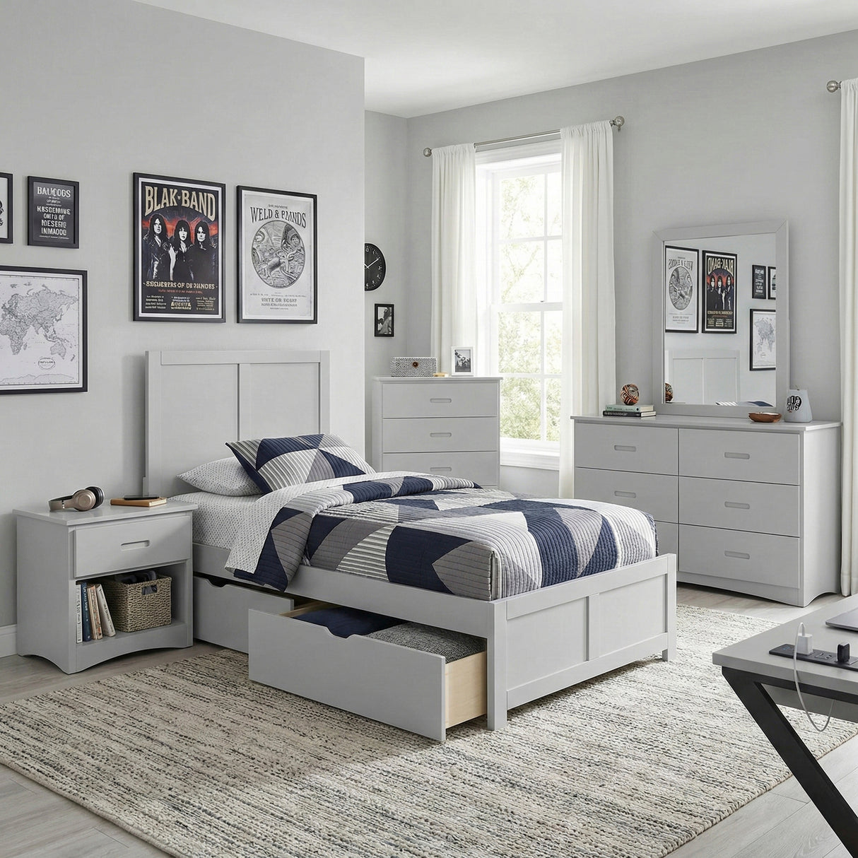 Orion Twin Platform Bed from Homelegance - Luna Furniture