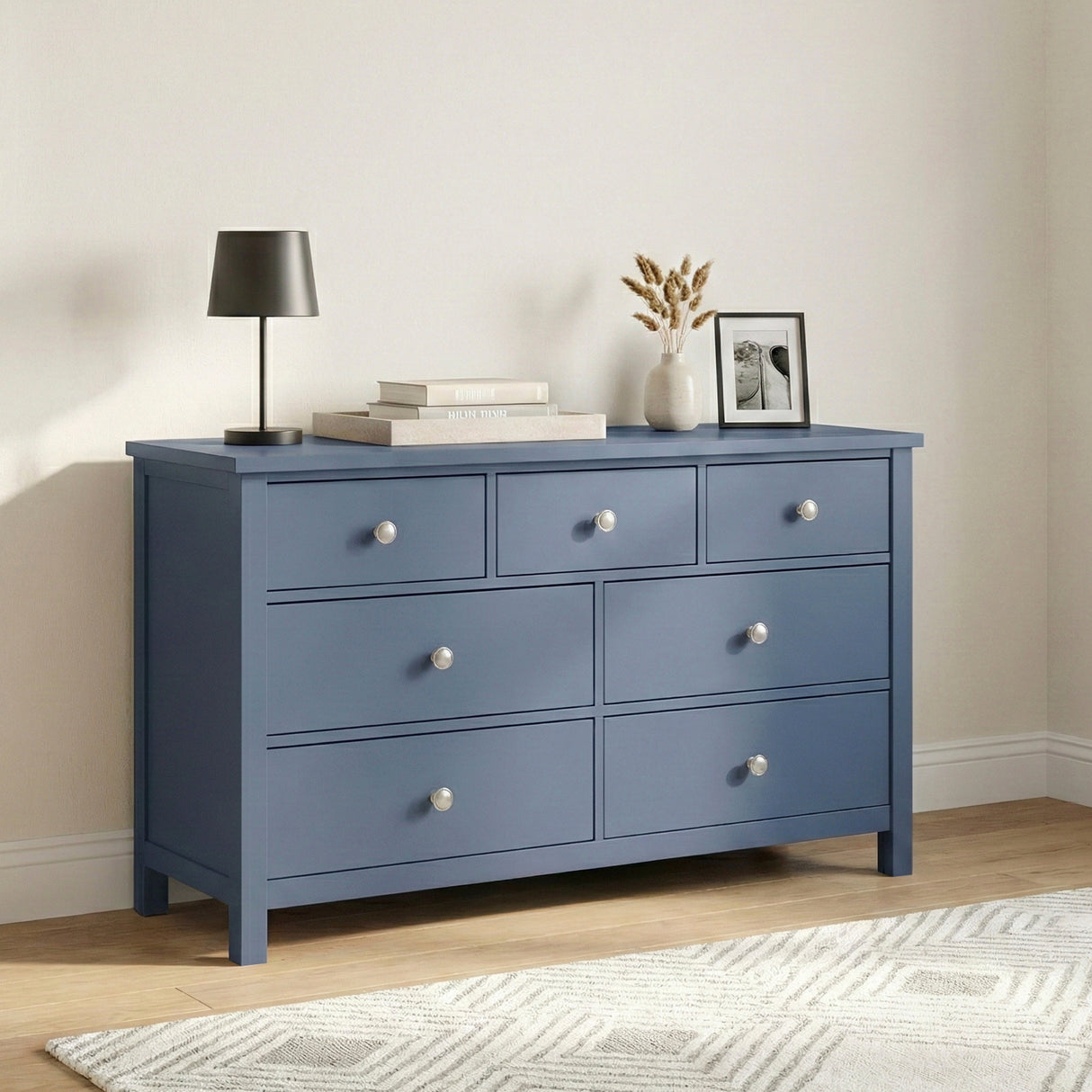 Nora Blue Dresser Mirror (Mirror Only) from Homelegance - Luna Furniture