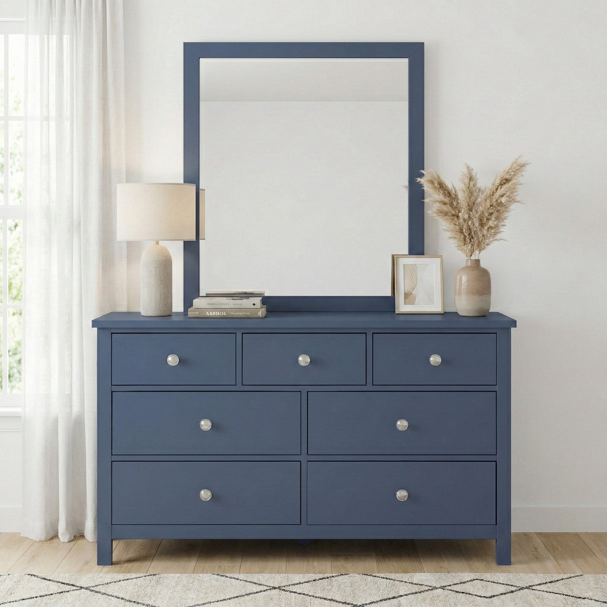 Nora Blue Dresser Mirror (Mirror Only) from Homelegance - Luna Furniture