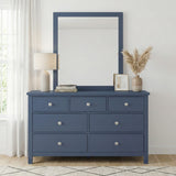 Nora Blue Dresser Mirror (Mirror Only) from Homelegance - Luna Furniture