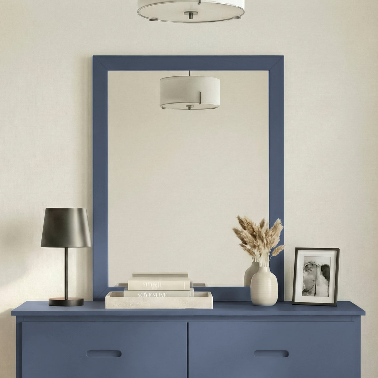 Nora Blue Dresser Mirror (Mirror Only) from Homelegance - Luna Furniture
